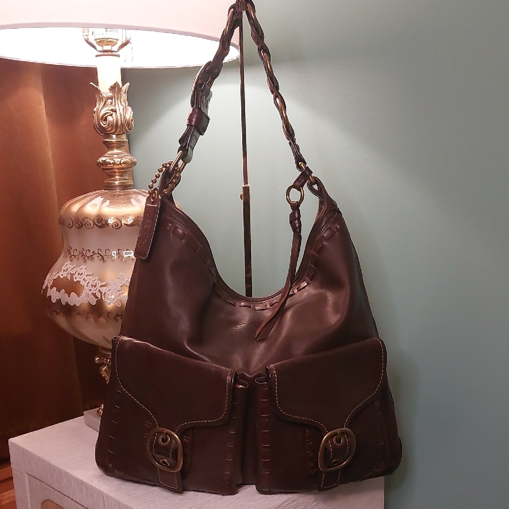 Coach  XL 1941 Bleeker Tattersal  Tompson Collab 2007 Italian Vachetta Leather